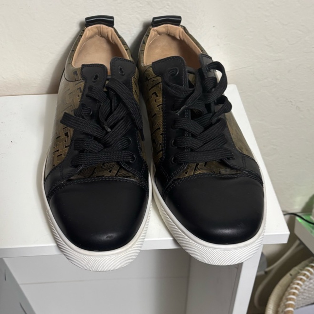 Christian Louboutin Black and Brown Sneakers